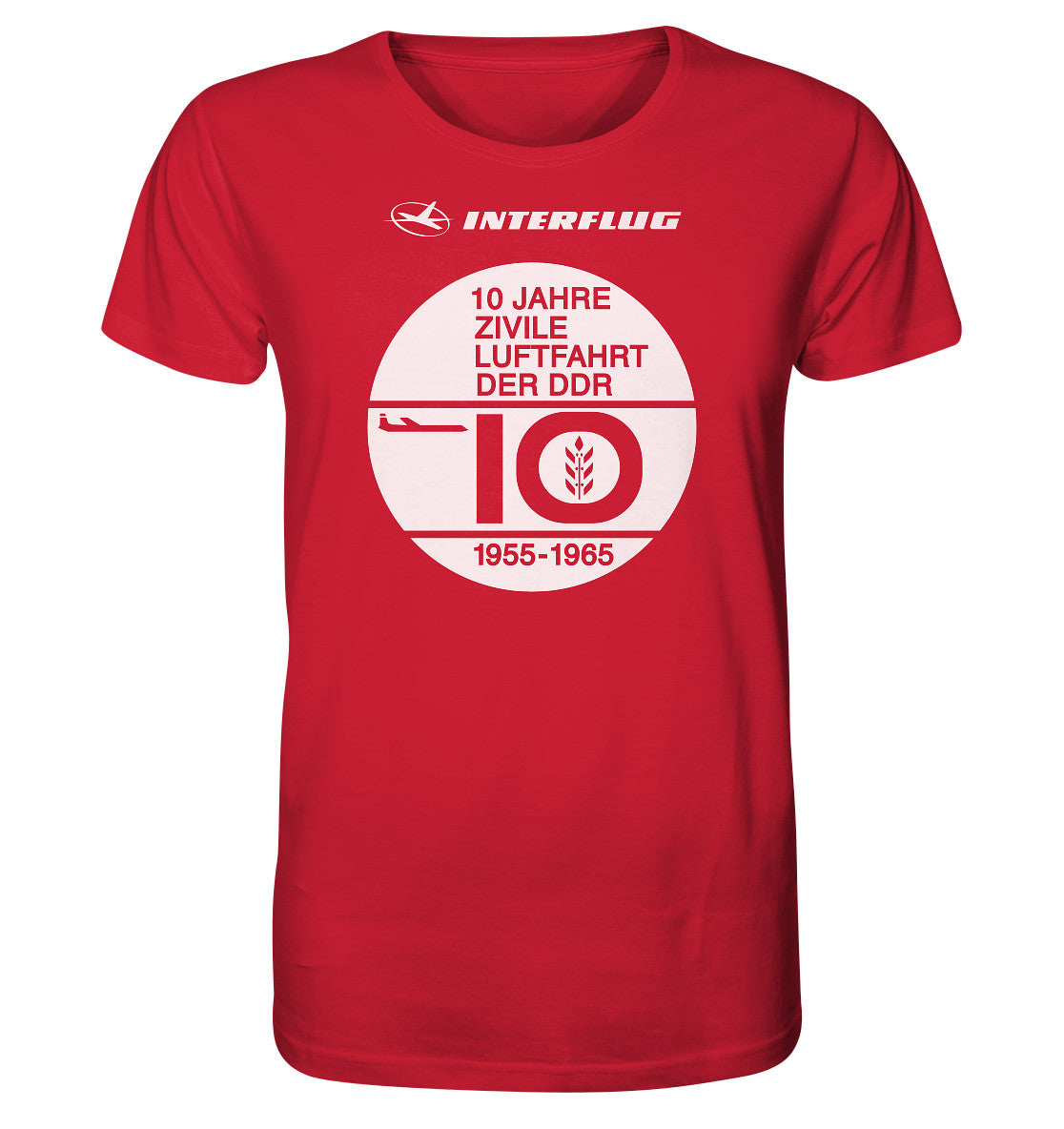 ORGANIC BIO SHIRT UNISEX • 10 JAHRE INTERFLUG