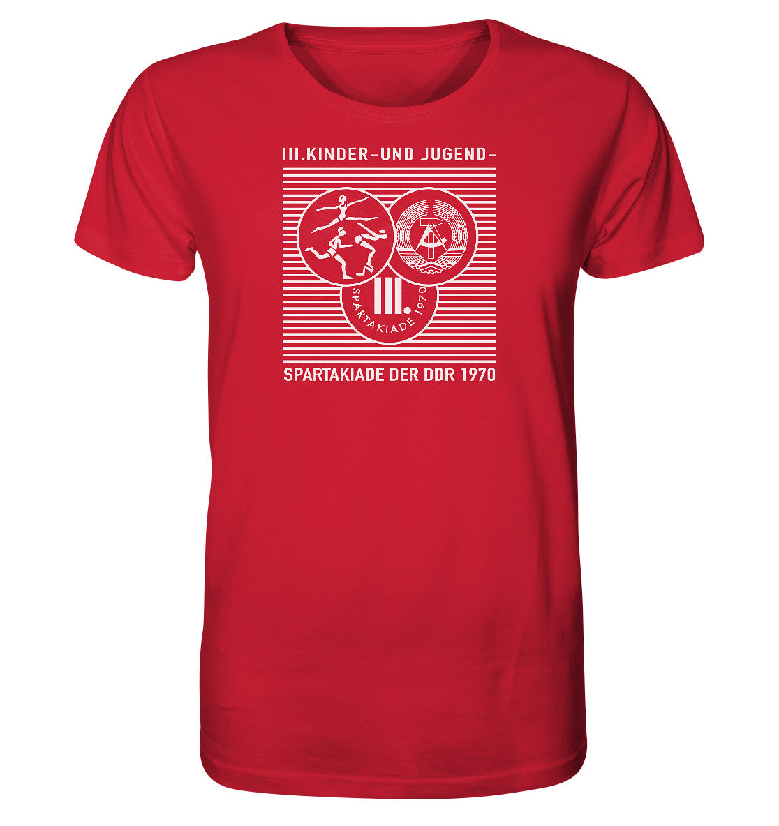 ORGANIC BIO SHIRT UNISEX • DDR KINDER- UND JUGENDSPARTAKIADE 1970