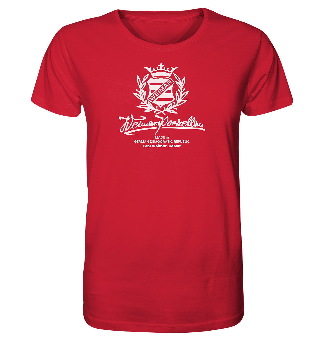 ORGANIC BIO SHIRT UNISEX • WEIMAR-PORZELLAN BLANKENHAIN monochrom