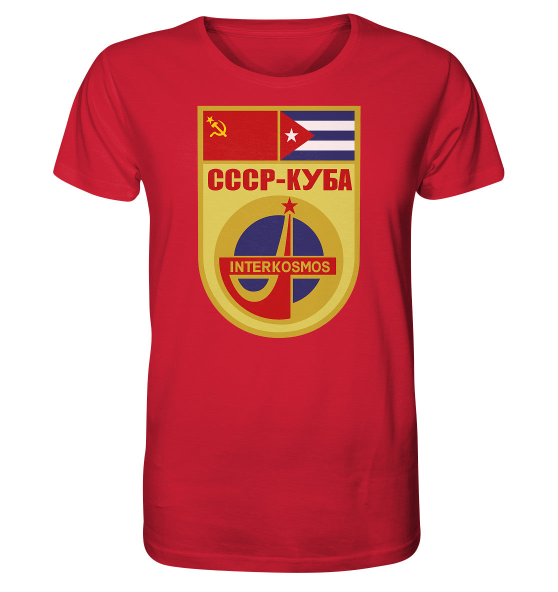 ORGANIC BIO SHIRT UNISEX • INTERKOSMOS CCCP-KUBA WIMPEL