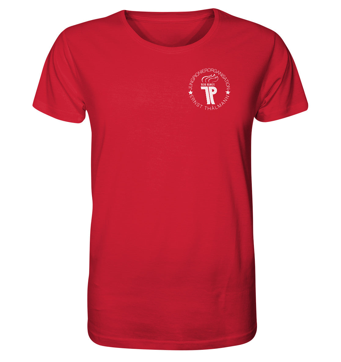 ORGANIC BIO SHIRT UNISEX • JUNGE PIONERE BRUST BADGE - dunkel