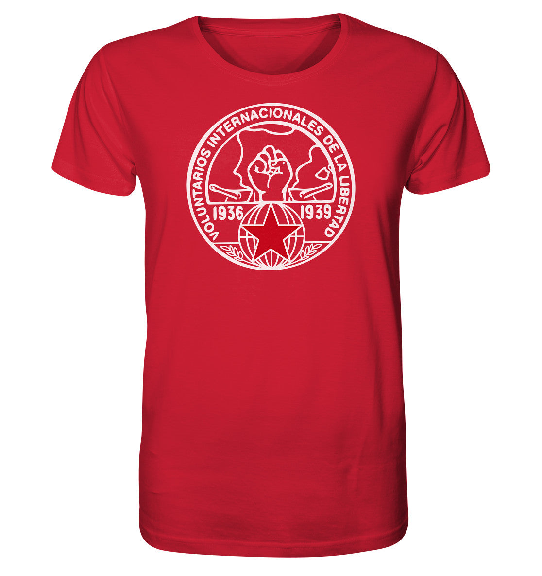 ORGANIC BIO SHIRT UNISEX • INTERNATIONALE BRIGADEN SPANIEN 1936 - DUNKEL