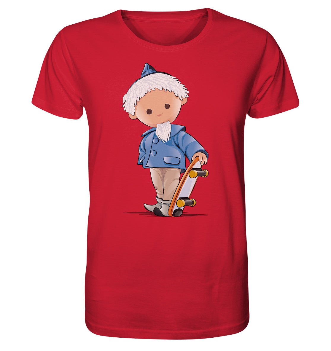 ORGANIC BIO SHIRT UNISEX • UNSER SANDMÄNNCHEN - ROLLBRETT-SKATER