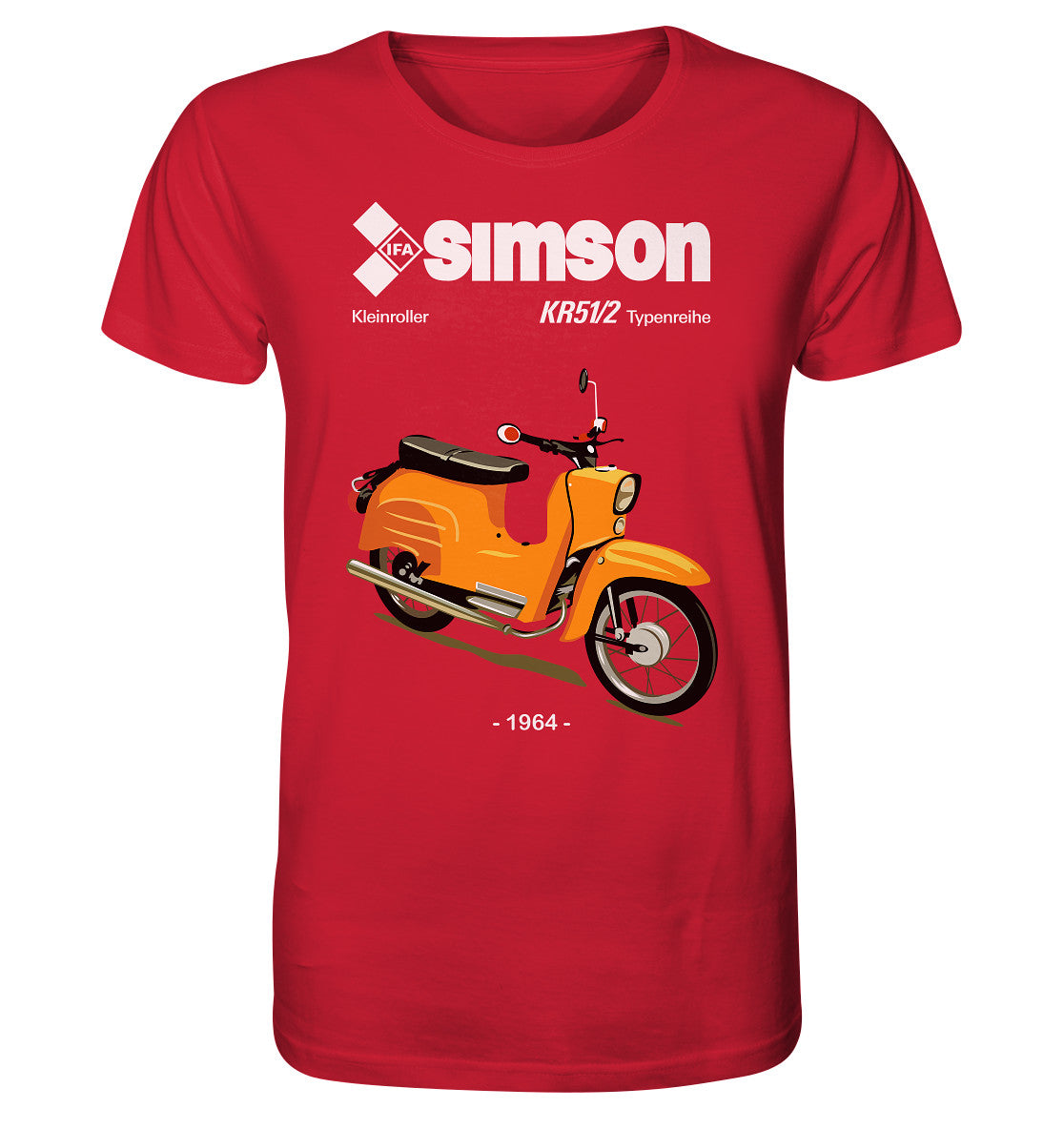 ORGANIC BIO SHIRT UNISEX • SIMSON SCHWALBE KR51-2 (ORIGINALPROSPEKT 1964)