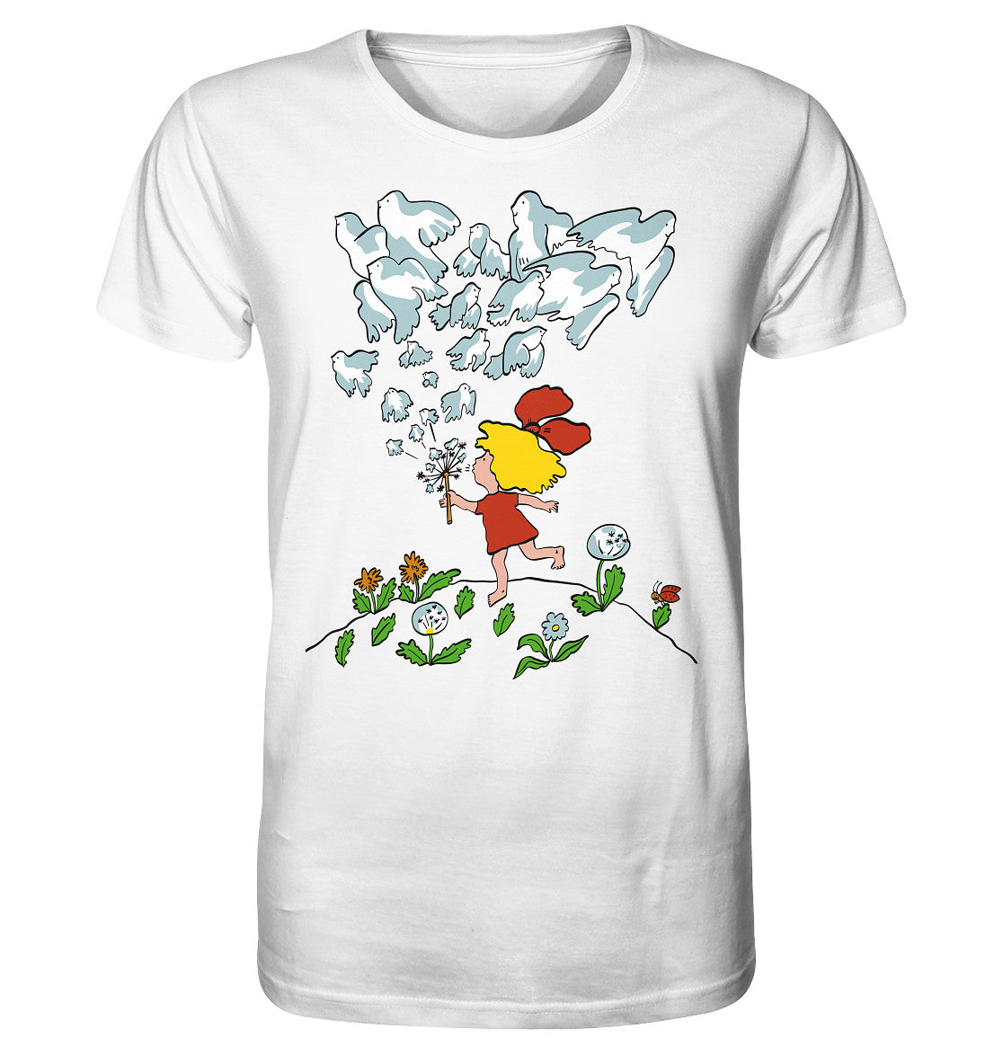 ORGANIC BIO SHIRT UNISEX • FRIEDENSPLAKAT GEGEN NATO-RAKETEN IN WESTEUROPA