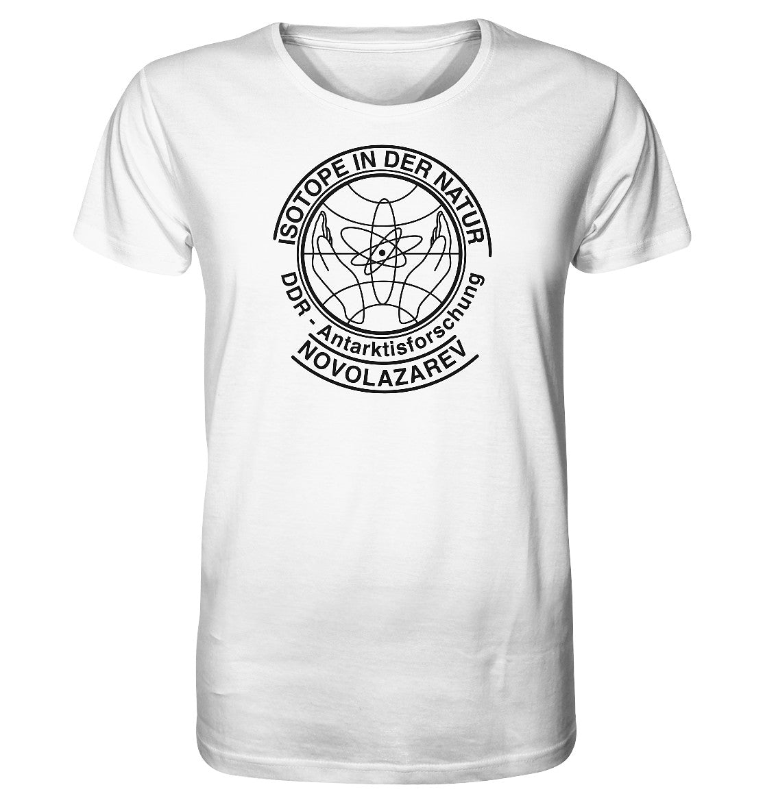 ORGANIC BIO SHIRT UNISEX • ISOTOPE IN DER NATUR, DDR-ANTARKTISFORSCHUNG