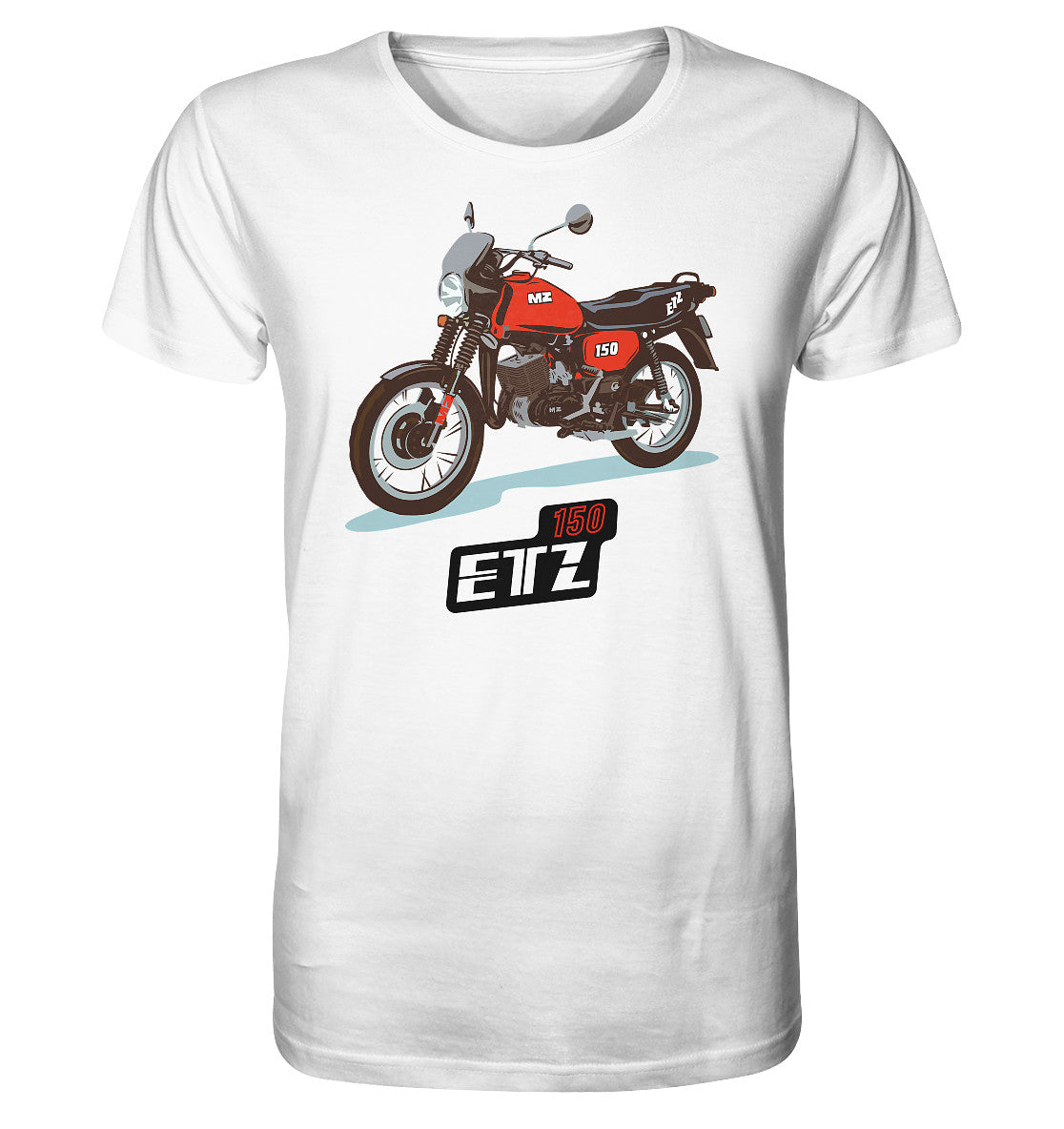 ORGANIC BIO SHIRT UNISEX • MZ ETZ 150 ROT (ORIGINAL DDR-PLAKAT)