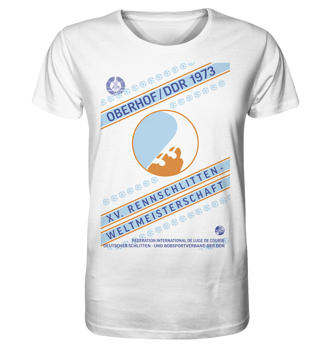 ORGANIC BIO SHIRT UNISEX • 15. RENNSCHLITTEN-WM OBERHOF, DDR 1973