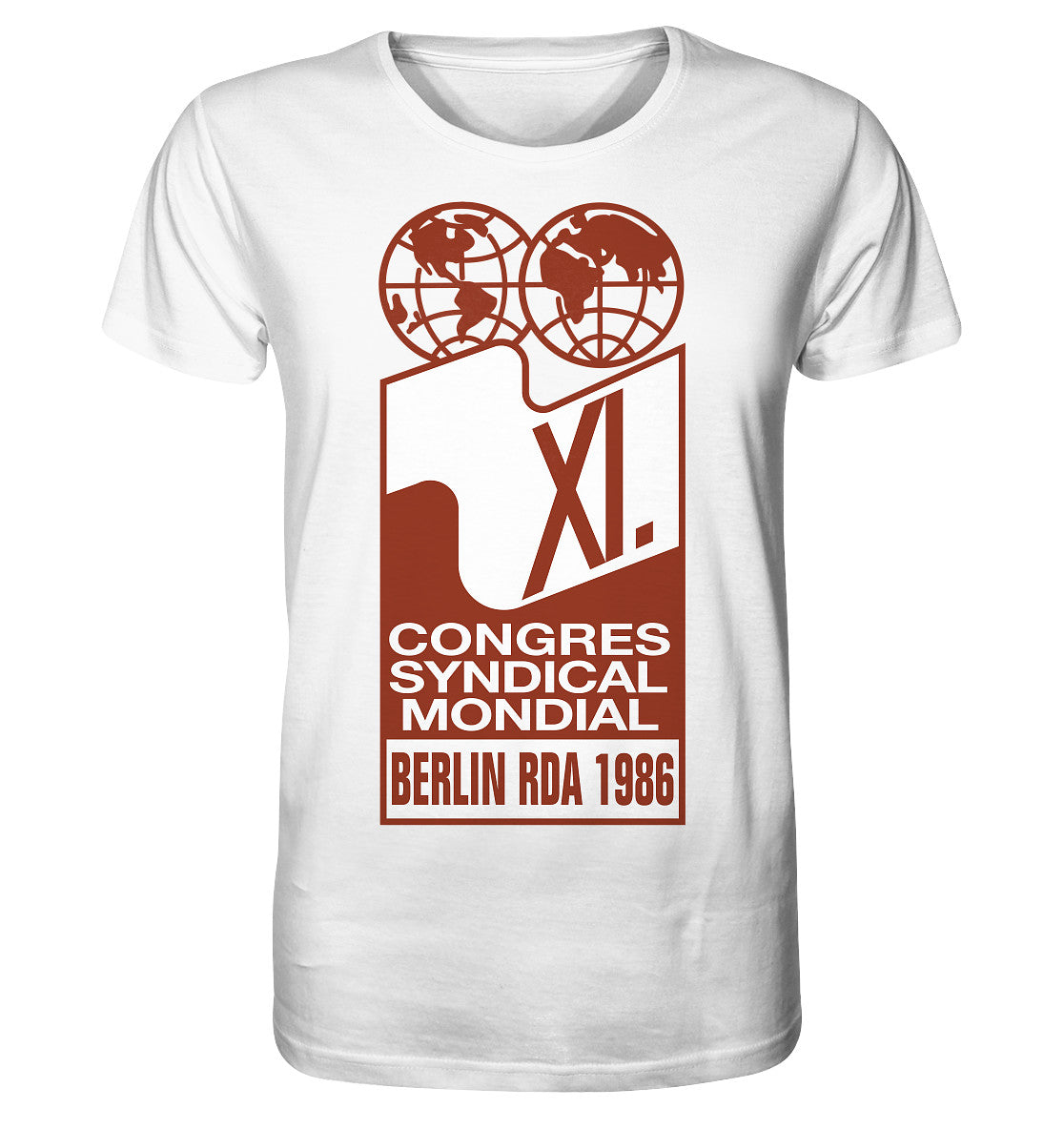 ORGANIC BIO SHIRT UNISEX • KONGRESS DES WELTGEWERKSCHAFTSBUNDES 1986