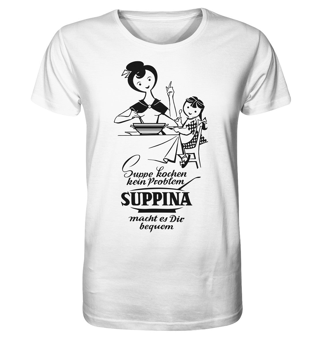 ORGANIC BIO SHIRT UNISEX • SUPPINA - ORIGINAL ILLUSTRATION