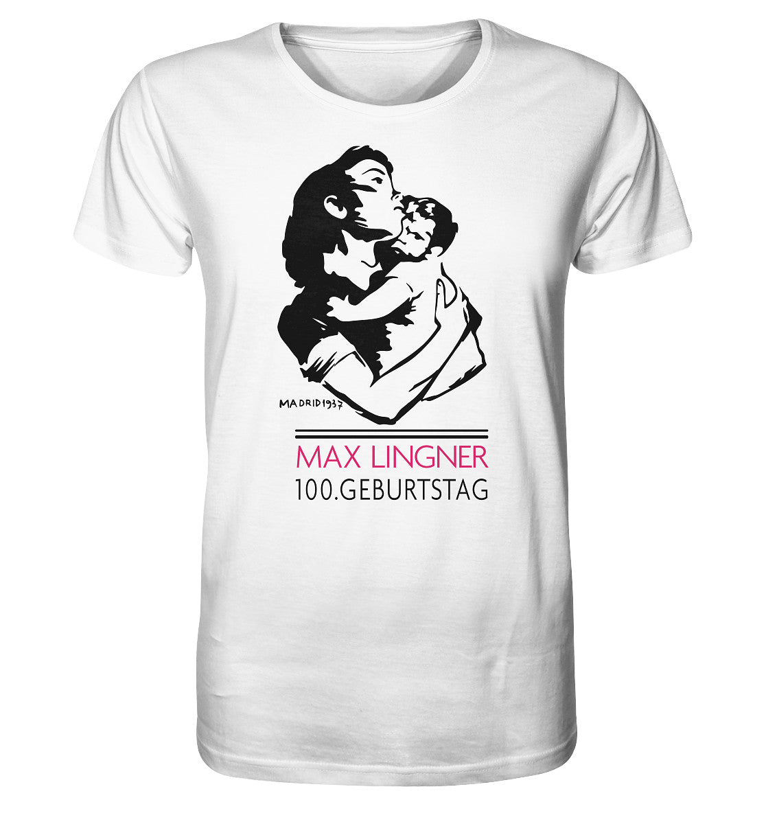 ORGANIC BIO SHIRT UNISEX • 100. GEBURTSTAG MAX LINGNER