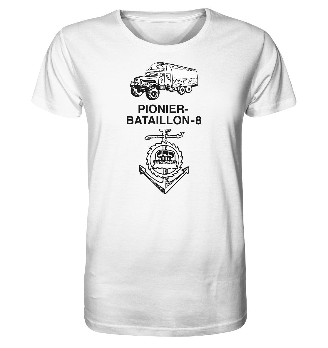 ORGANIC BIO SHIRT UNISEX • NVA PIONIERBATAILLON 8