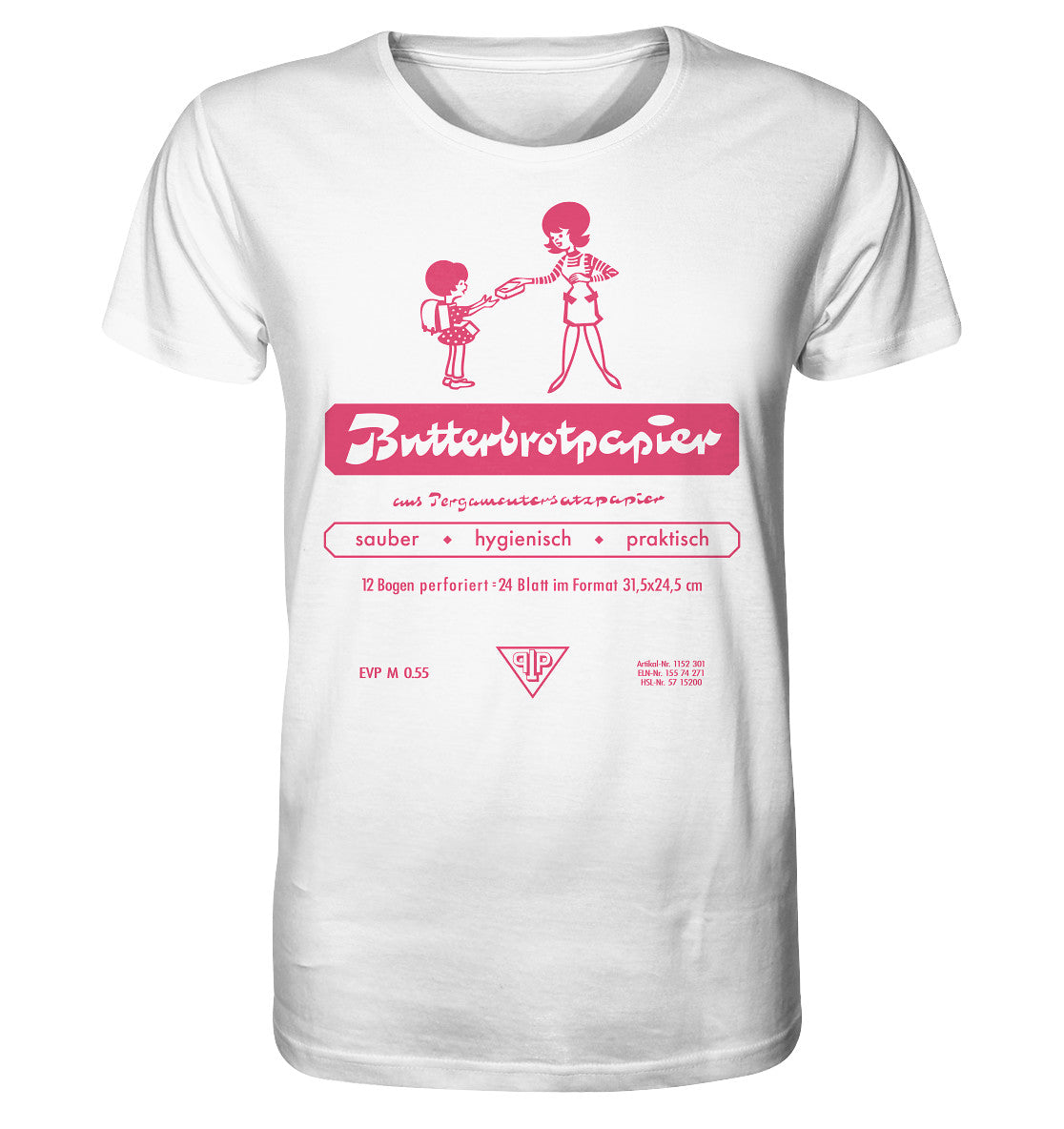ORGANIC BIO SHIRT UNISEX • DDR-BUTTERBROTPAPIER