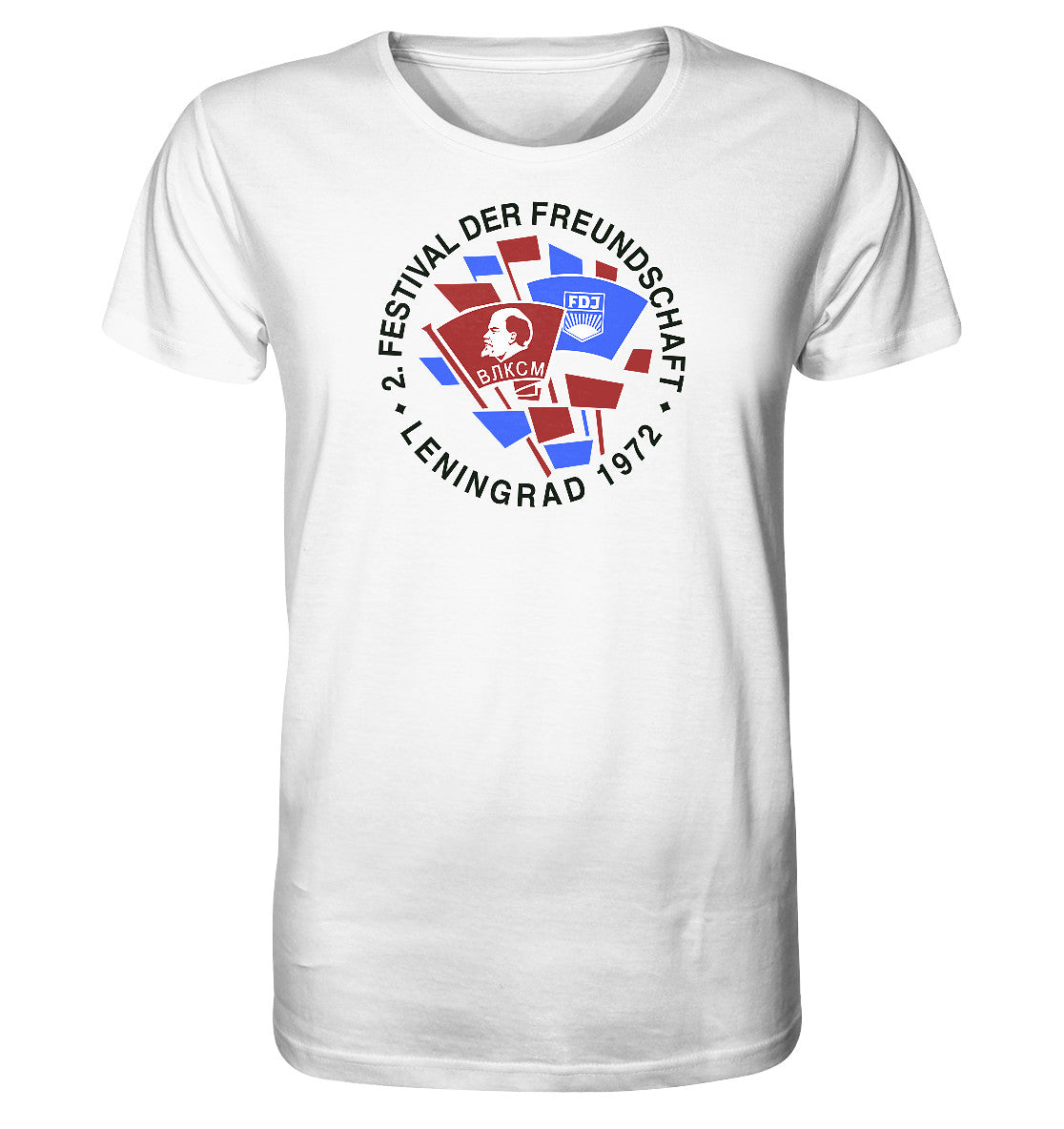 ORGANIC BIO SHIRT UNISEX • 2. FESTIVAL DER FREUNDSCHAFT - LENINGRAD 1972