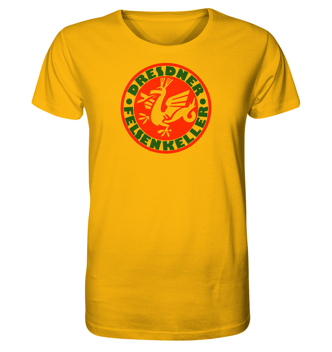 ORGANIC BIO SHIRT UNISEX • VEB DRESDNER FELSENKELLER - BIERDECKEL