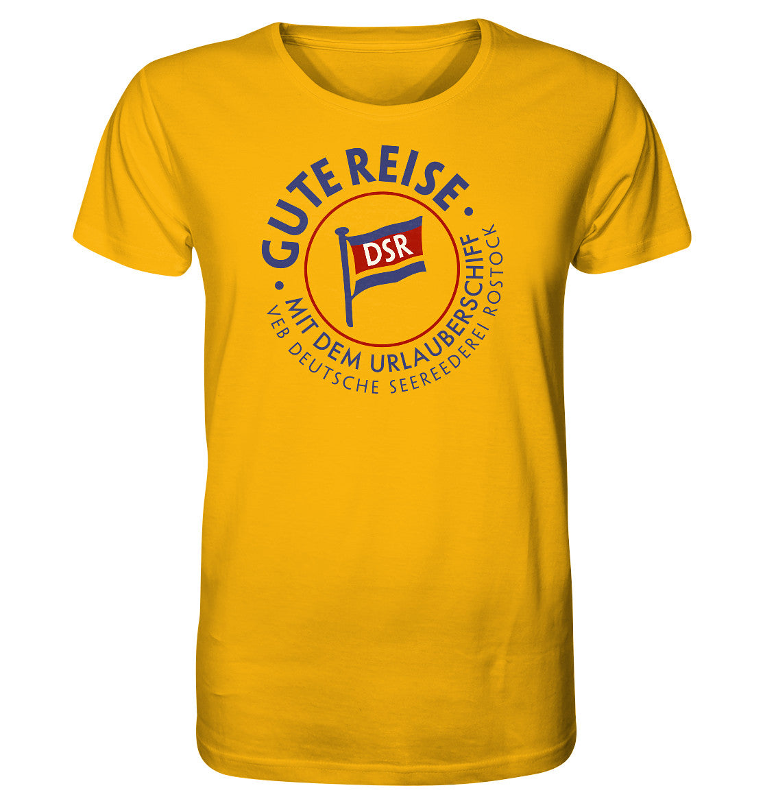 ORGANIC BIO SHIRT UNISEX • DSR GUTE REISE - VEB DEUTSCHE SEEREEDEREI - hell