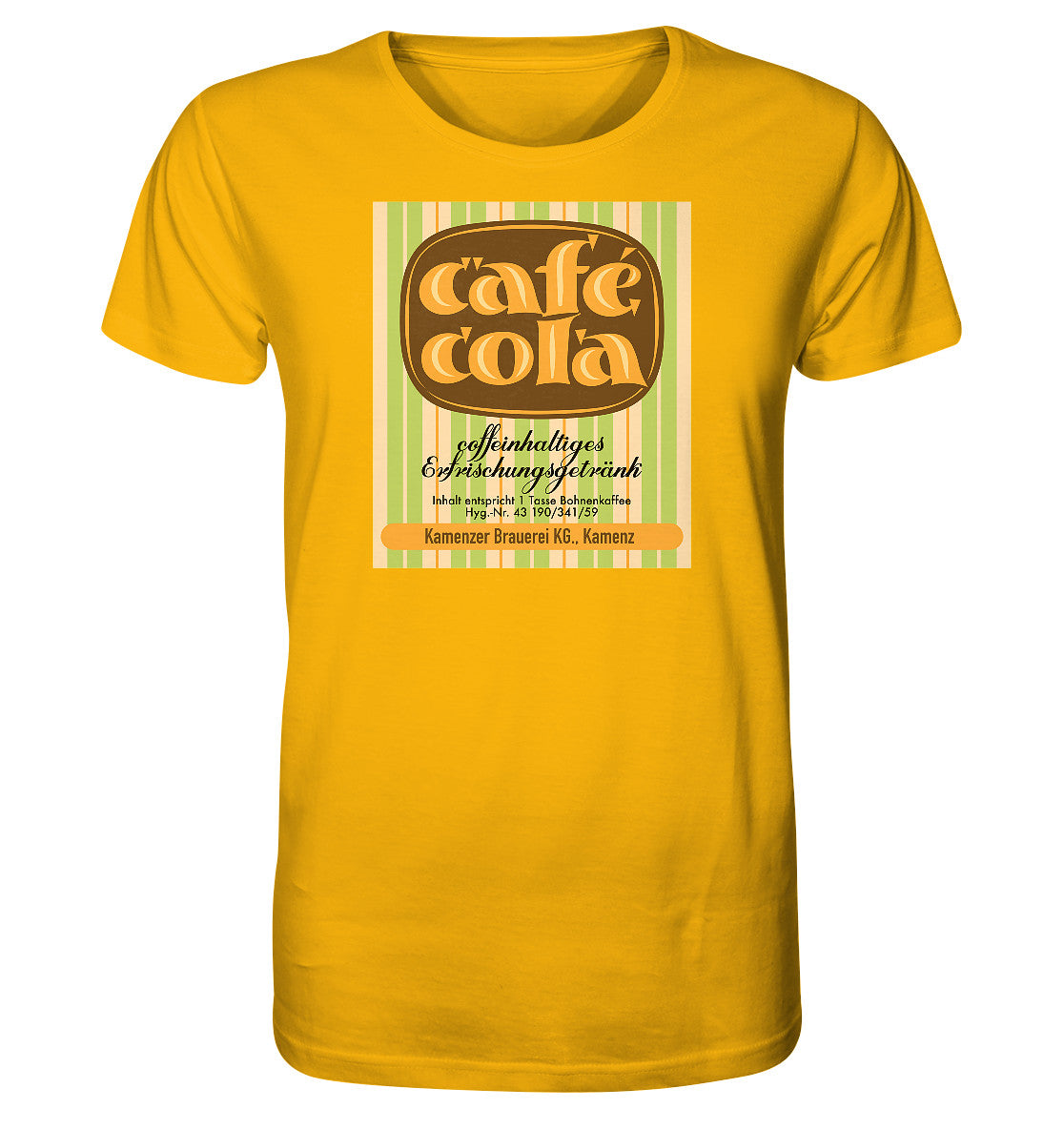 ORGANIC BIO SHIRT UNISEX • CAFÉ COLA - KAMENZ