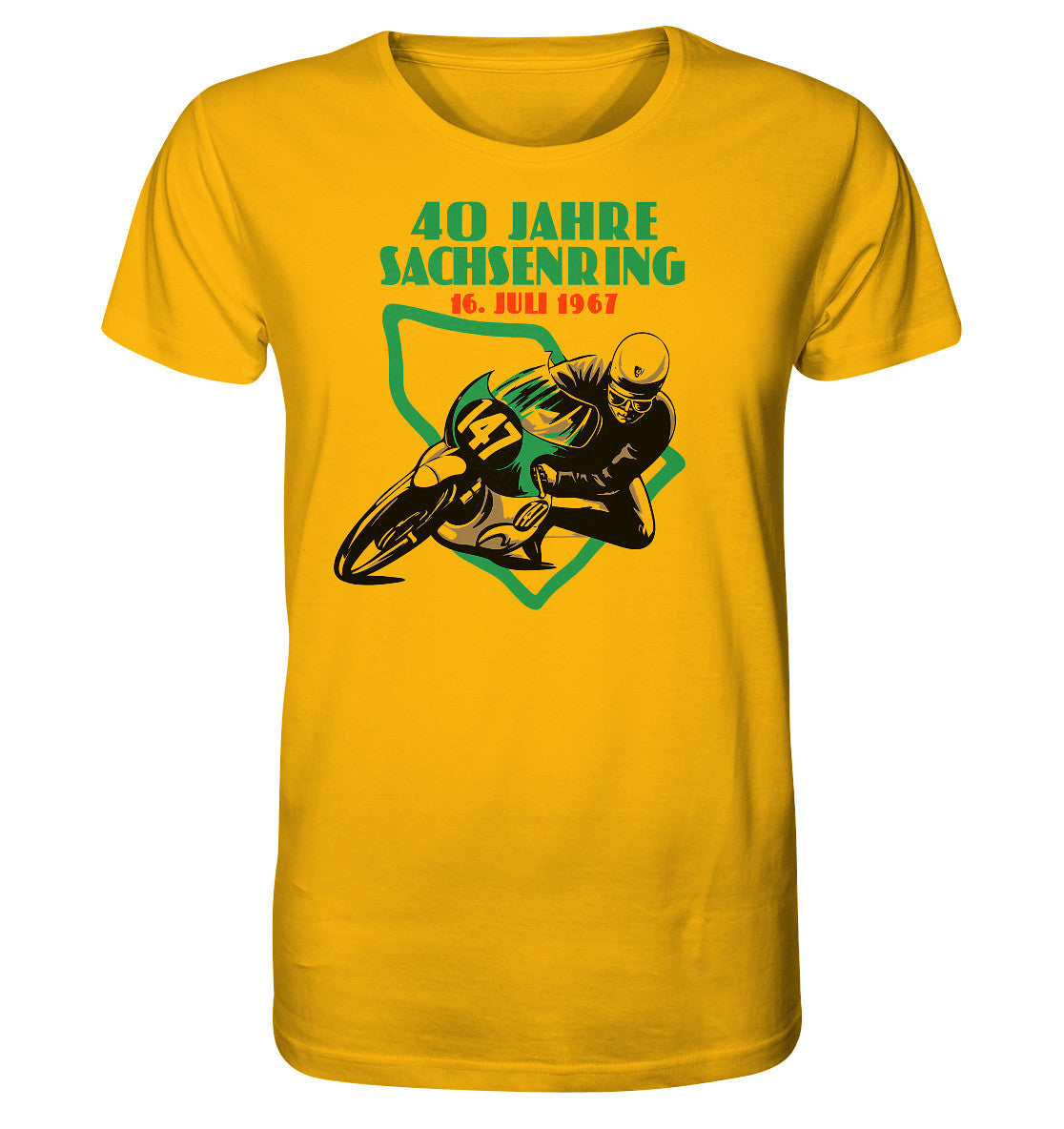 ORGANIC BIO SHIRT UNISEX • 40 JAHRE SACHSENRING 1967
