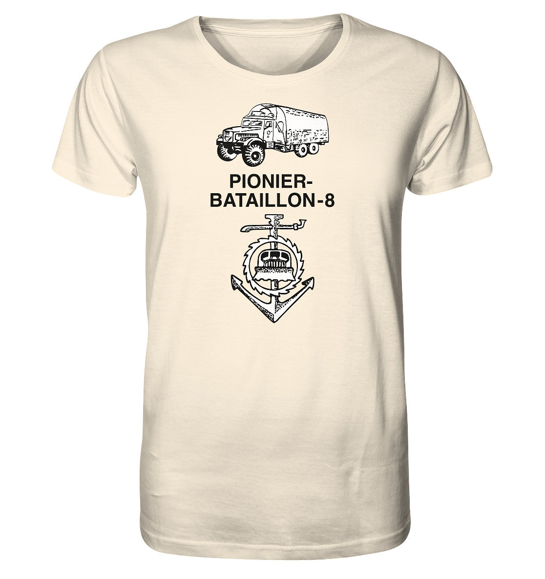 ORGANIC BIO SHIRT UNISEX • NVA PIONIERBATAILLON 8