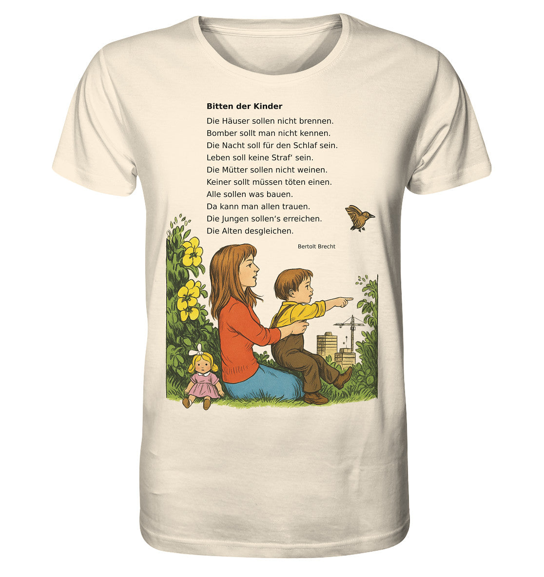 ORGANIC BIO SHIRT UNISEX • BITTEN DER KINDER - UNSERE FIBEL