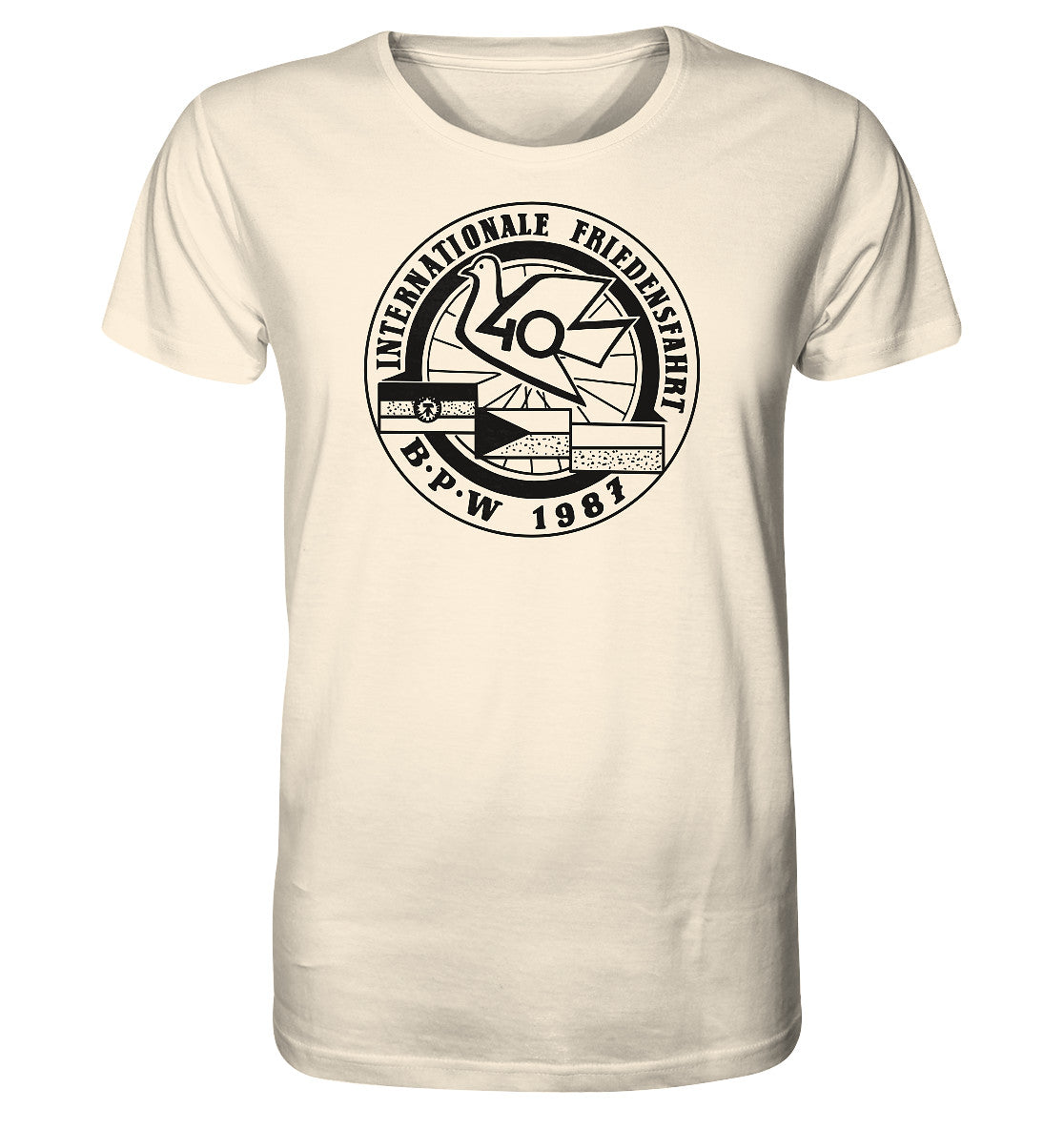 ORGANIC BIO SHIRT UNISEX • INTERNATIONALE FRIEDENSFAHRT 1987