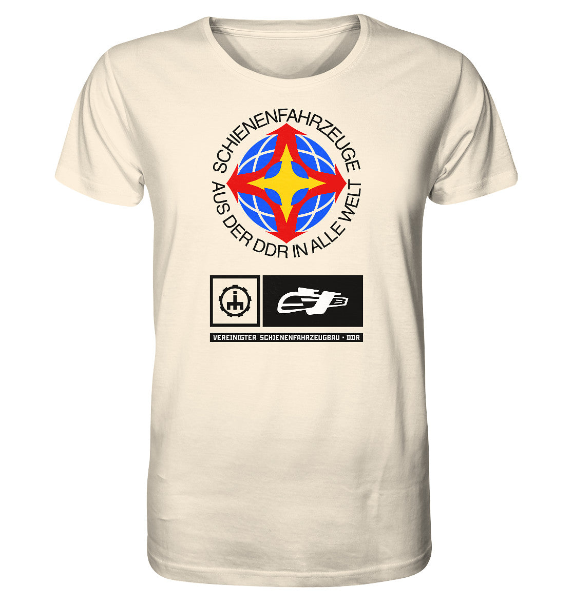 ORGANIC BIO SHIRT UNISEX • VEREINIGTER SCHIENENFAHRZEUGBAU DDR