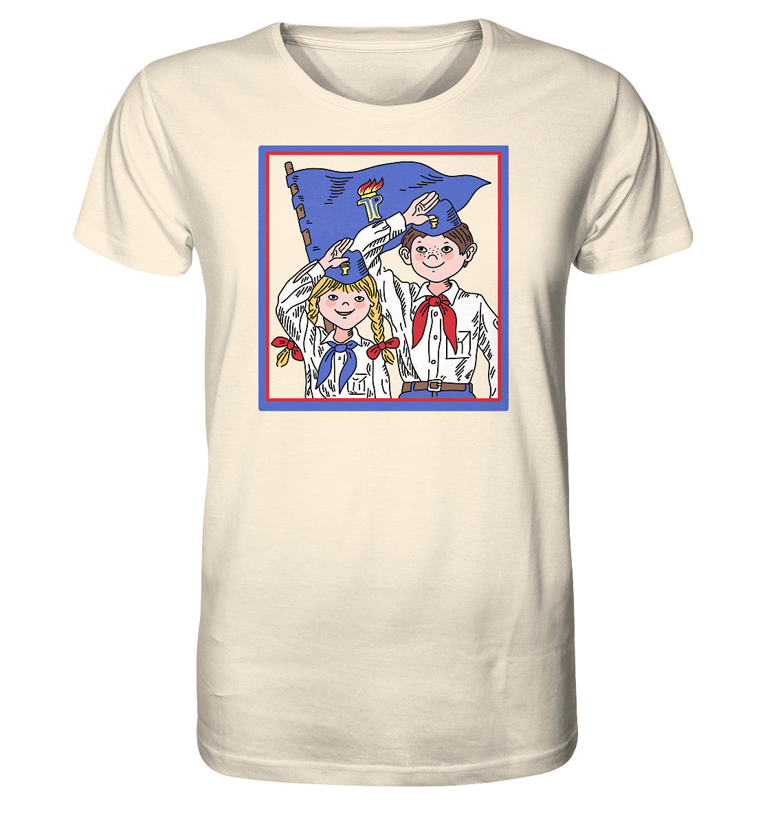 ORGANIC BIO SHIRT UNISEX • JUNGE PIONIERE - ORIGINAL ILLUSTRATION