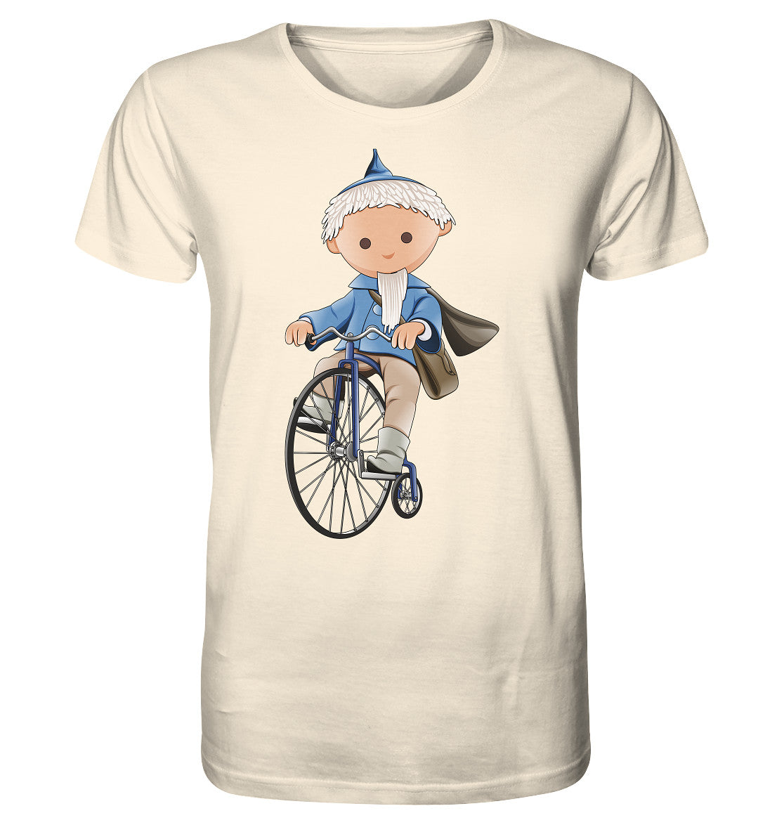 ORGANIC BIO SHIRT UNISEX • UNSER SANDMÄNNCHEN - AUF DEM HOCHRAD - BLAU (PU-97, 1969