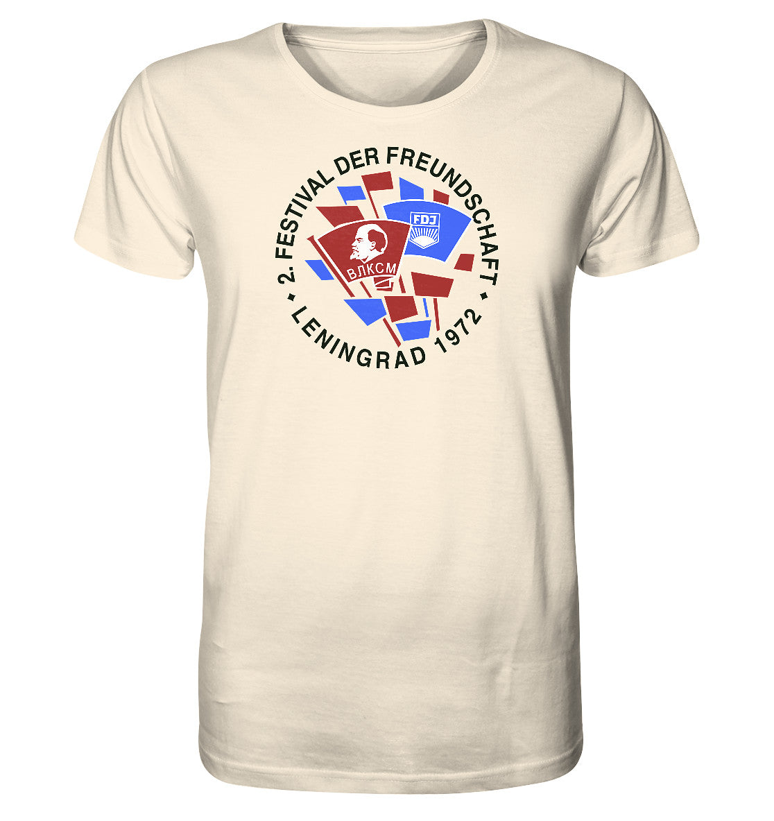 ORGANIC BIO SHIRT UNISEX • 2. FESTIVAL DER FREUNDSCHAFT - LENINGRAD 1972