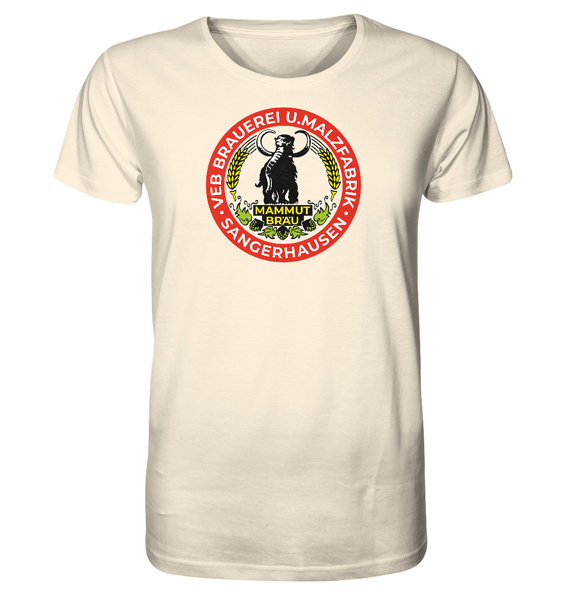 ORGANIC BIO SHIRT UNISEX • VEB BRAUEREI SANGERHAUSEN - MAMMUT BRÄU