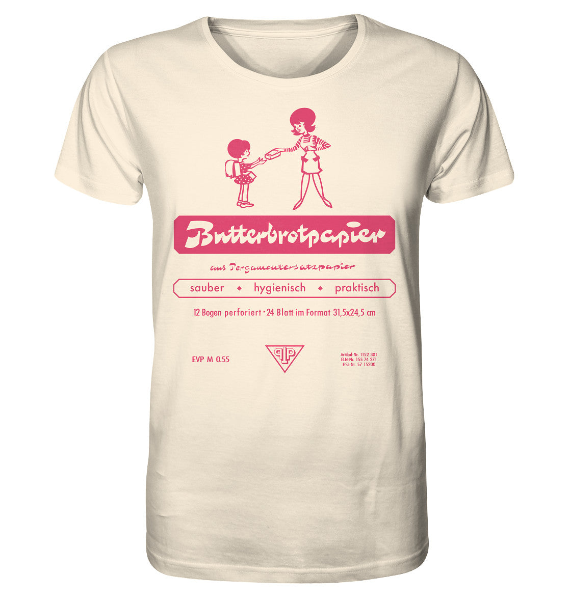 ORGANIC BIO SHIRT UNISEX • DDR-BUTTERBROTPAPIER