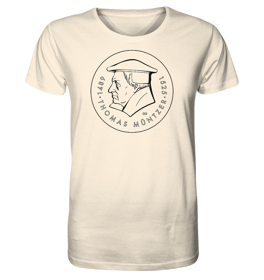 ORGANIC BIO SHIRT UNISEX • THOMAS MÜNTZER - DDR MÜNZE