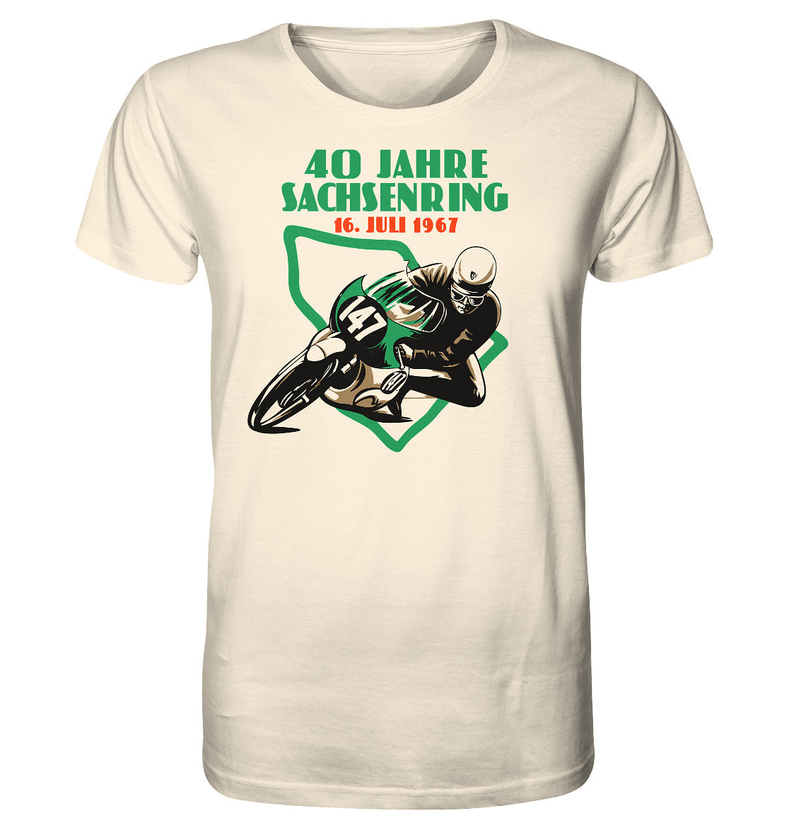 ORGANIC BIO SHIRT UNISEX • 40 JAHRE SACHSENRING 1967