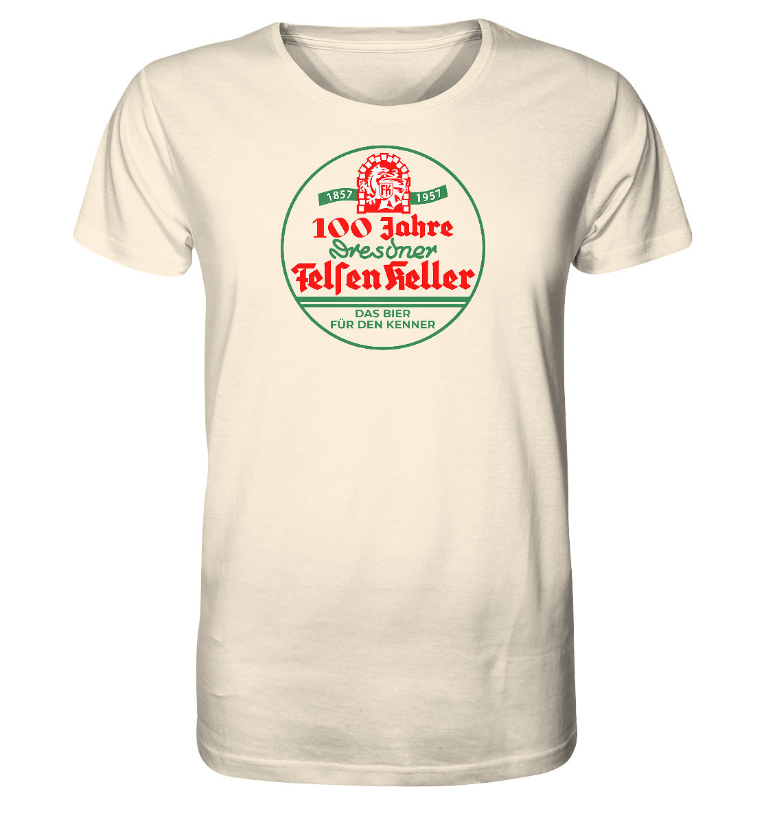 ORGANIC BIO SHIRT UNISEX • 100 JAHRE DRESDNER FELSENKELLER BIER