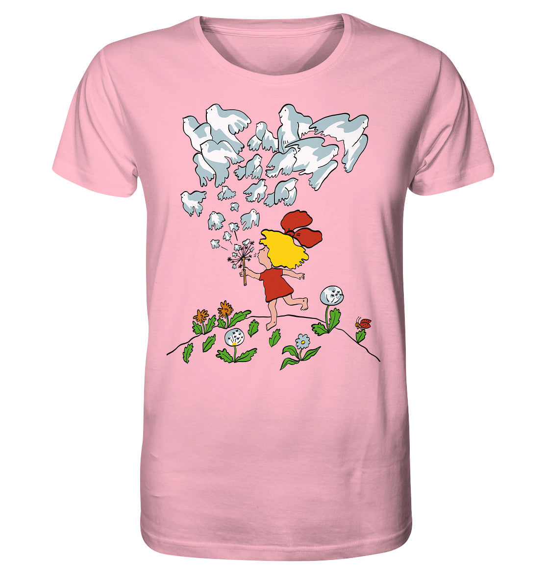 ORGANIC BIO SHIRT UNISEX • FRIEDENSPLAKAT GEGEN NATO-RAKETEN IN WESTEUROPA