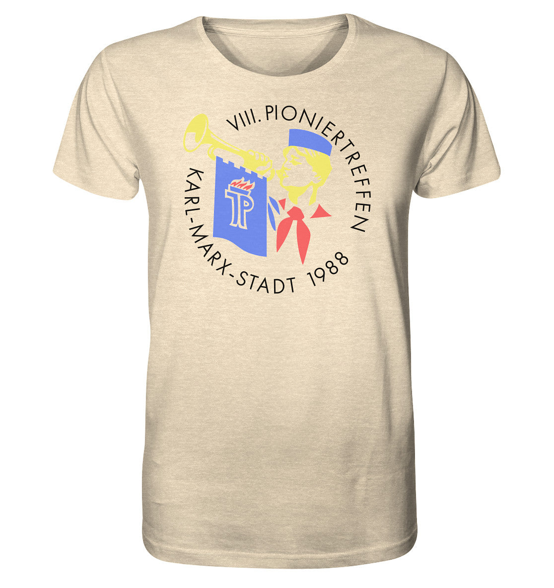 ORGANIC BIO SHIRT UNISEX • PIONIERTREFFEN KARL-MARX-STADT - HELL