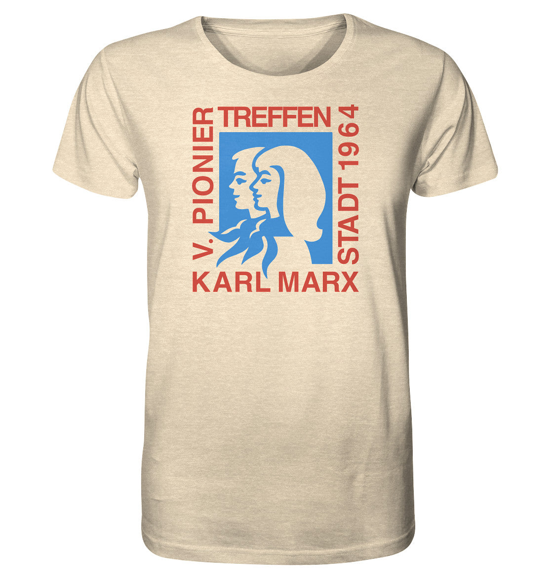 DDR Ostalgie Bio-Shirt Unisex • PIONIERTREFFEN KARL-MARX-STADT 1964