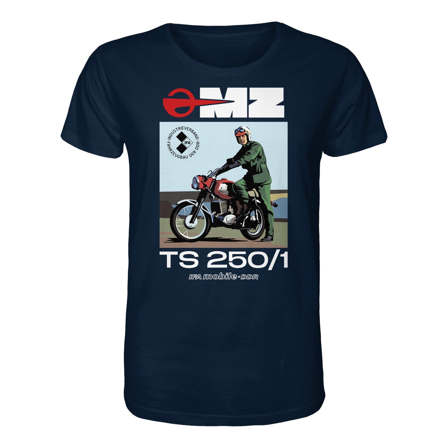ORGANIC BIO SHIRT UNISEX • MZ TS 250 (ORIGINAL DDR-PLAKAT)