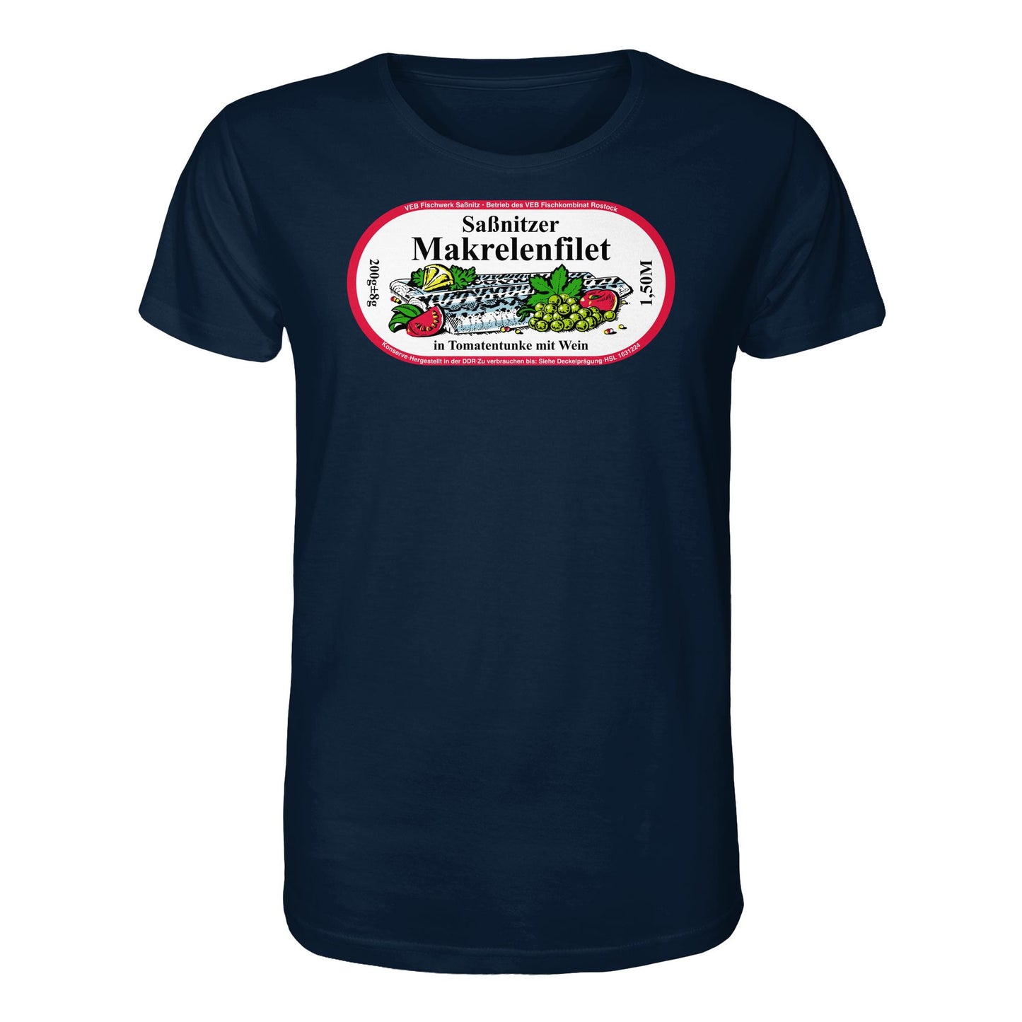 ORGANIC BIO SHIRT UNISEX • SASSNITZER MAKRELENFILET - VEB FISCHWERK