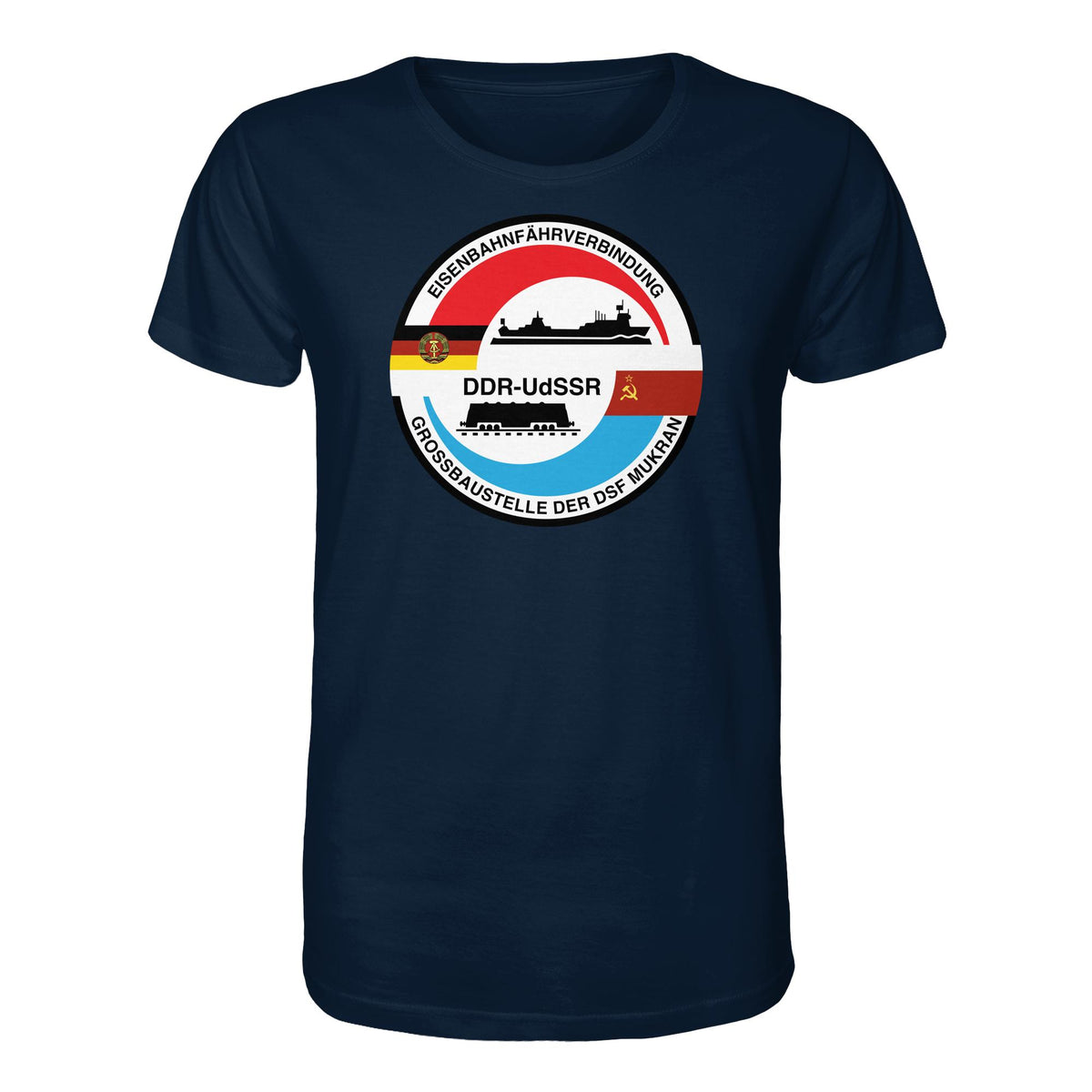 DDR Ostalgie Bio-Shirt Unisex • GROSSBAUSTELLE DER DSF MUKRAN