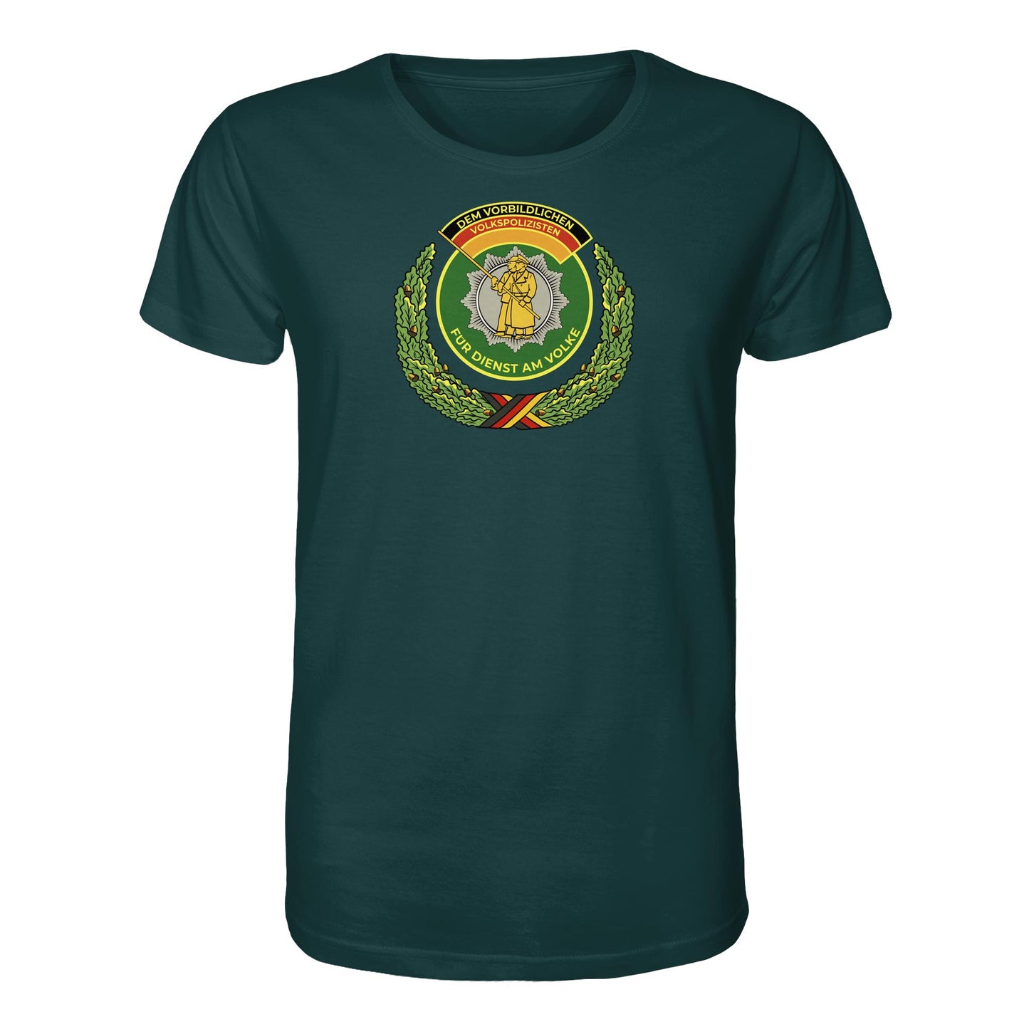 ORGANIC BIO SHIRT UNISEX • DEM VORBILDLICHEN VOLKSPOLIZISTEN (ABZEICHEN)