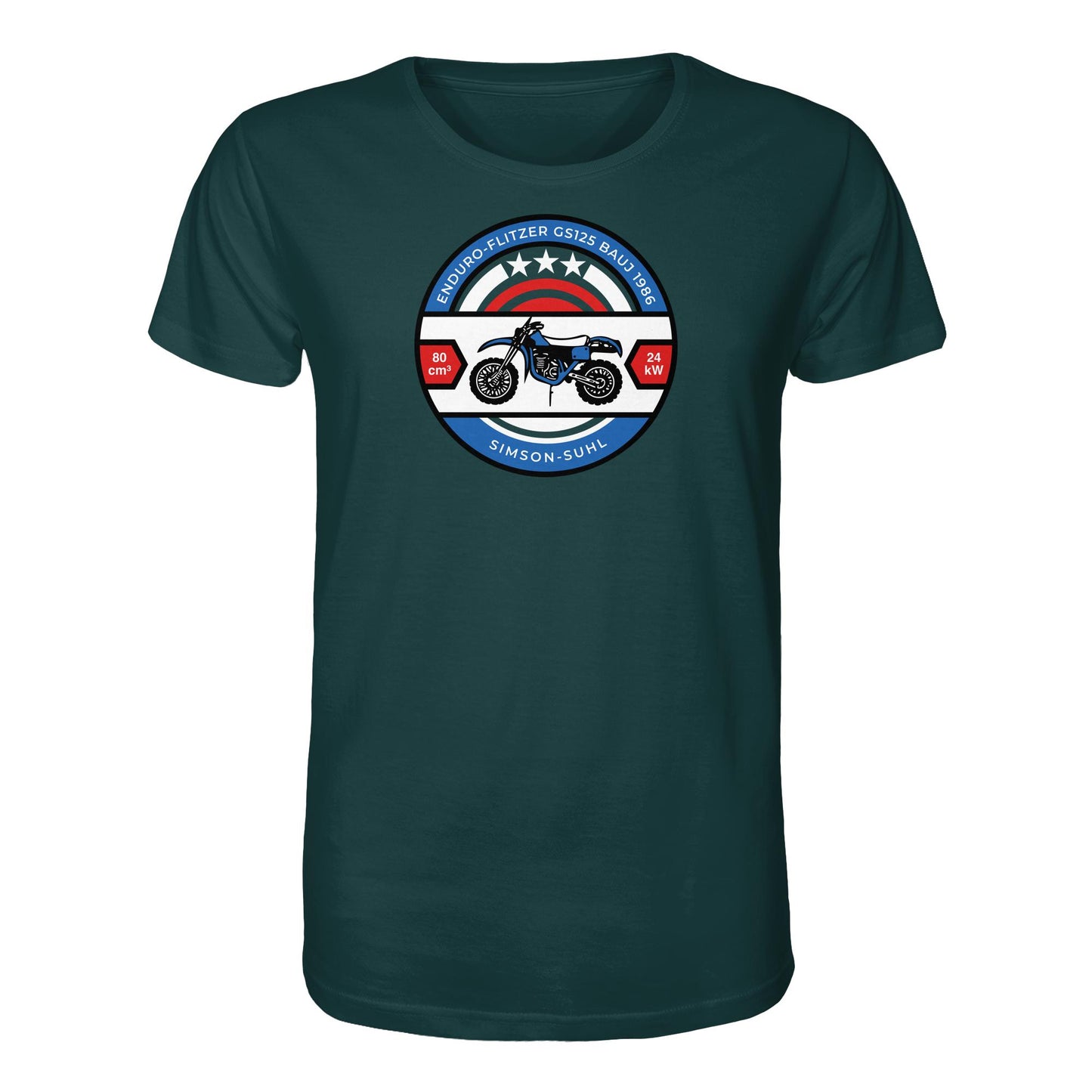 ORGANIC BIO SHIRT UNISEX • SIMSON ENDURO GS125 - ORIGINAL BIERDECKEL
