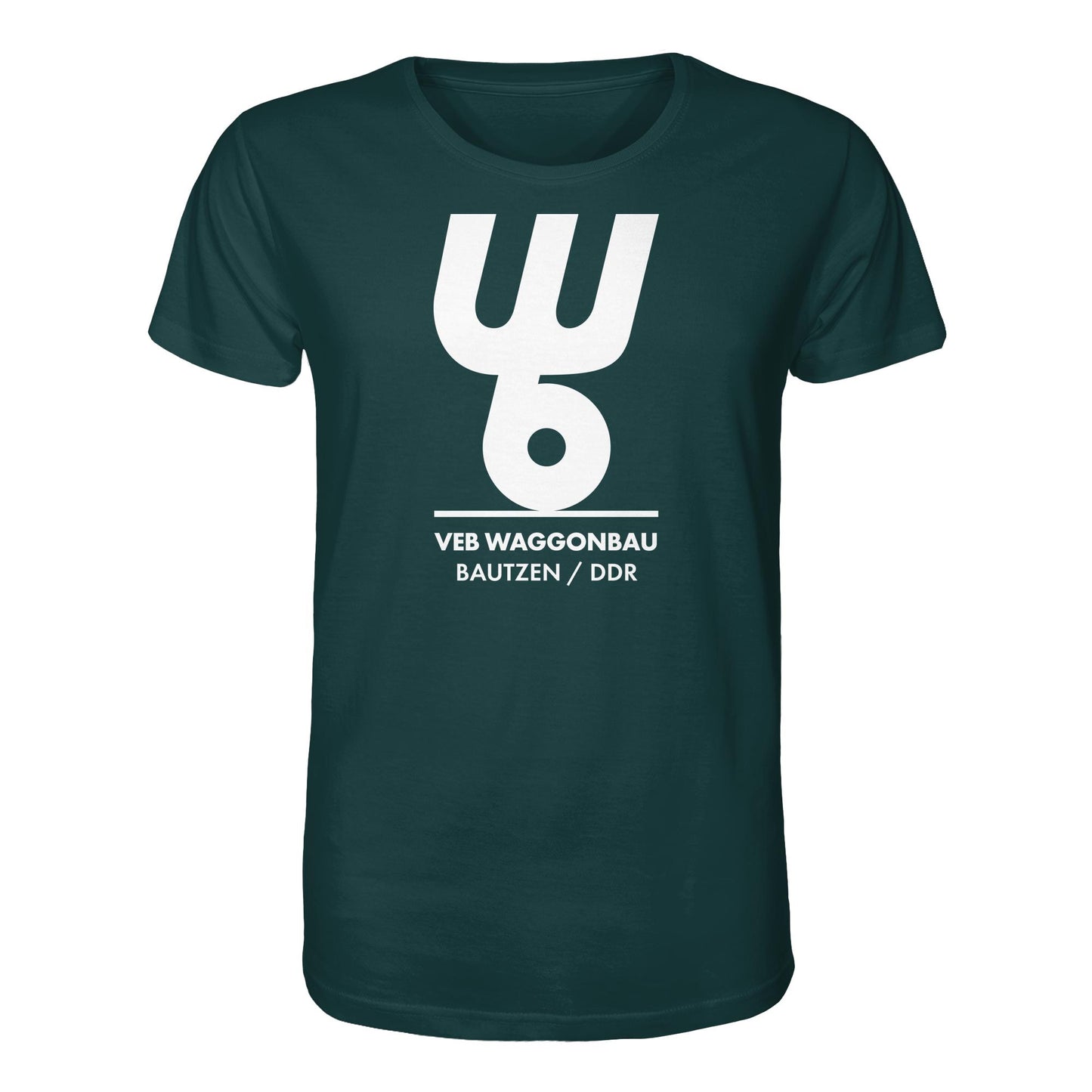 DDR Ostalgie Bio-Shirt Unisex • VEB WAGGONBAU BAUTZEN