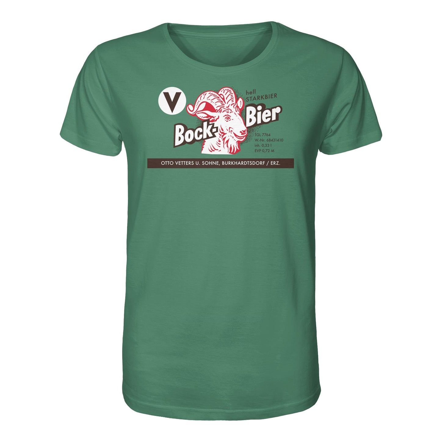 DDR Ostalgie Bio-Shirt Unisex • BOCKBIER - OTTO VETTERS ERZGEBIRGE