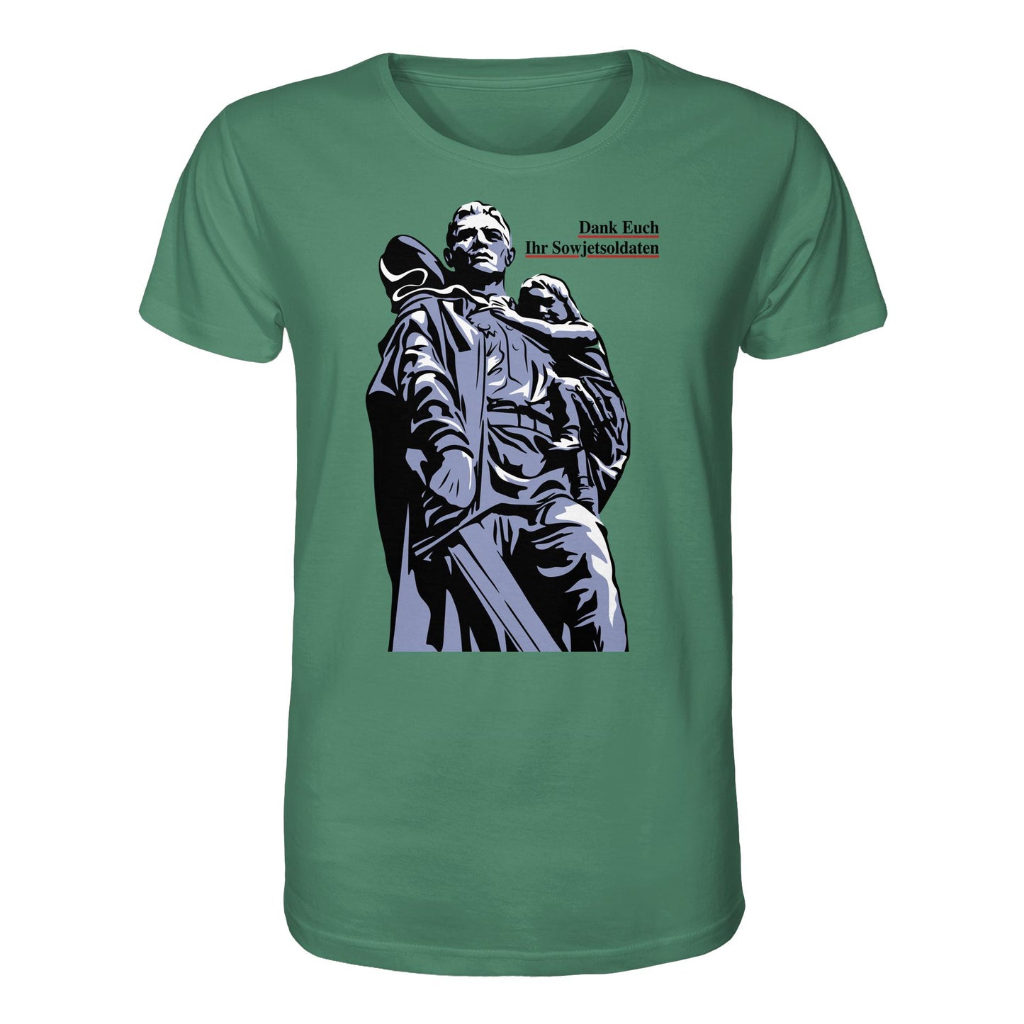 ORGANIC BIO SHIRT UNISEX • DANK EUCH IHR SOWJETSOLDATEN (DDR ORIGINAL-PLAKAT)