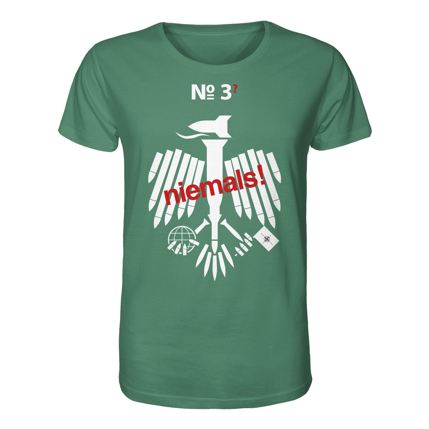 DDR Ostalgie Bio-Shirt Unisex • 3. WELTKRIEG NIEMALS! ANTI-NATO (ORIGINAL POSTER)