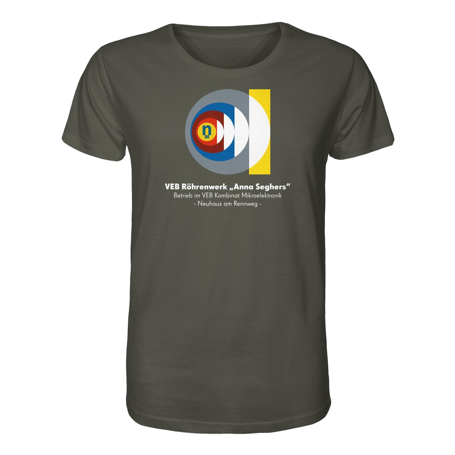 DDR Ostalgie Bio-Shirt Unisex • VEB RÖHRENWERK ANNA SEGHERS - NEUHAUS