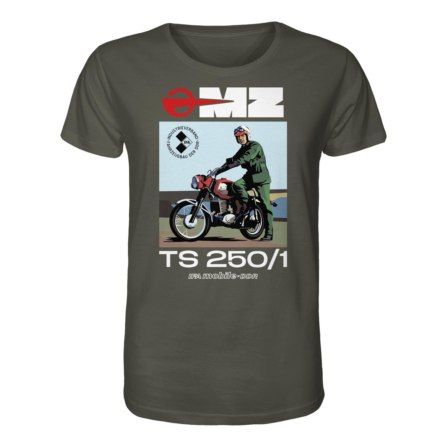 ORGANIC BIO SHIRT UNISEX • MZ TS 250 (ORIGINAL DDR-PLAKAT)