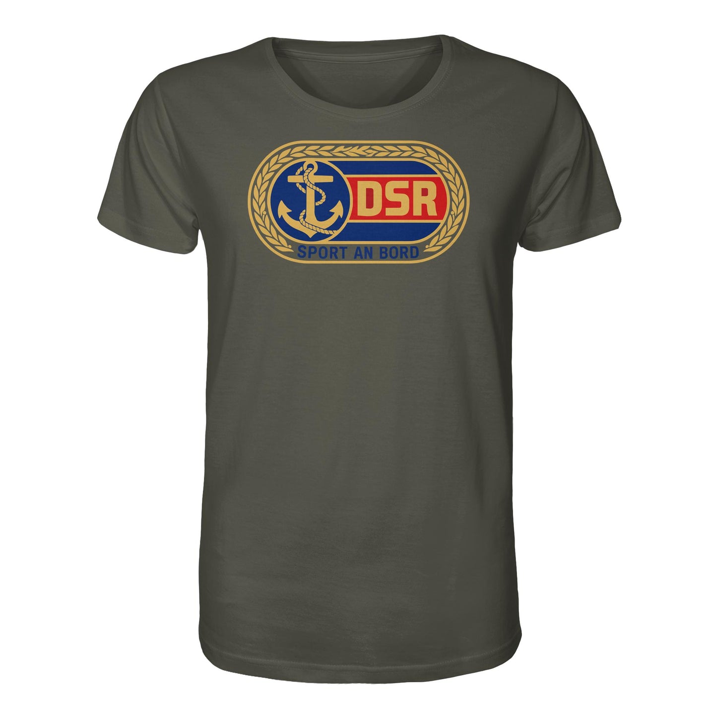 DDR Ostalgie Bio-Shirt Unisex • DSR - SPORT AN BORD (ORIGINAL ANSTECKER)