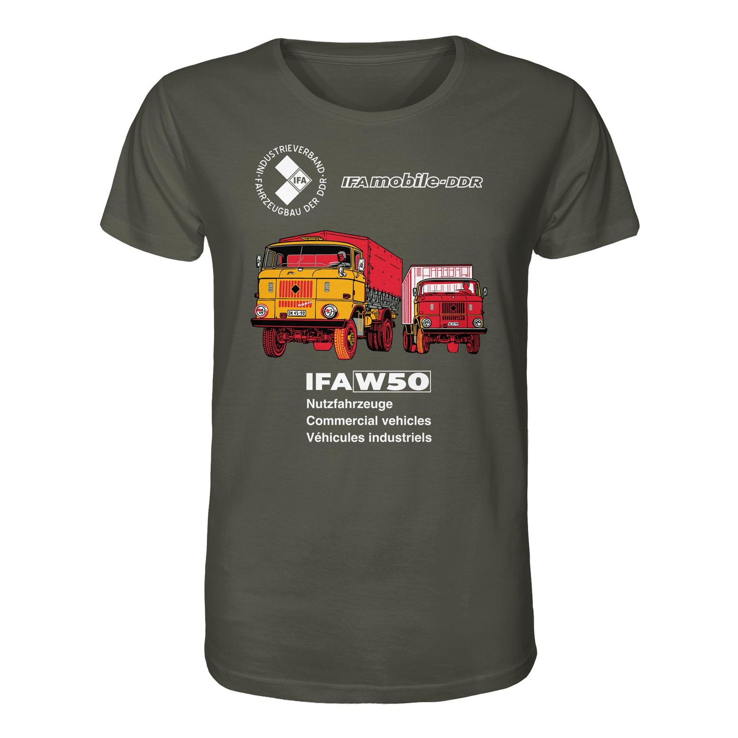 DDR Ostalgie Bio-Shirt Unisex • IFA W50 (ORIGINAL POSTER)